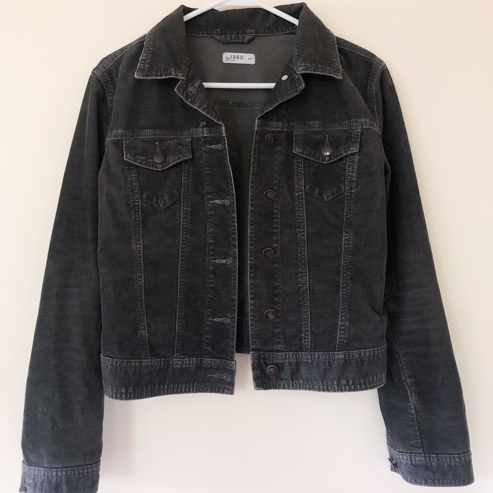 Gray corduroy jacket